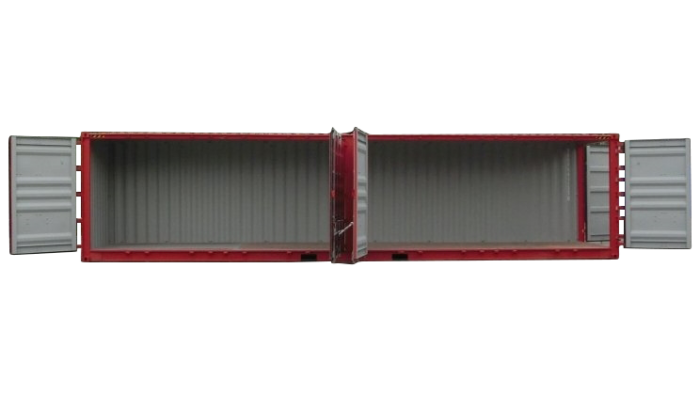 40ft High Cube Open Side Shipping Container